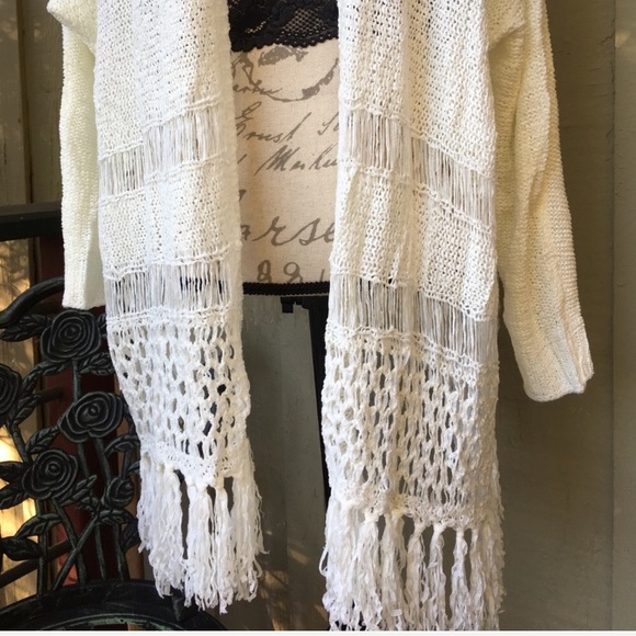 🎉HP🎉New! Boho Crochet Sweater - Picture 4 of 6